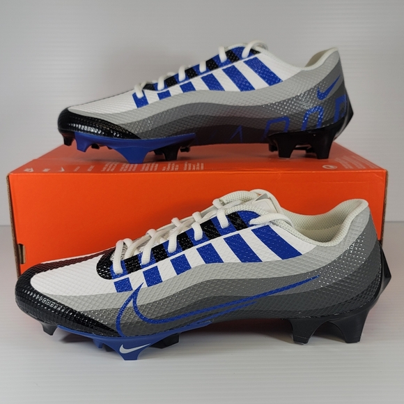 Nike Vapor Edge Speed 360 Mens Size Football Cleats Black Game Royal DQ5110-041